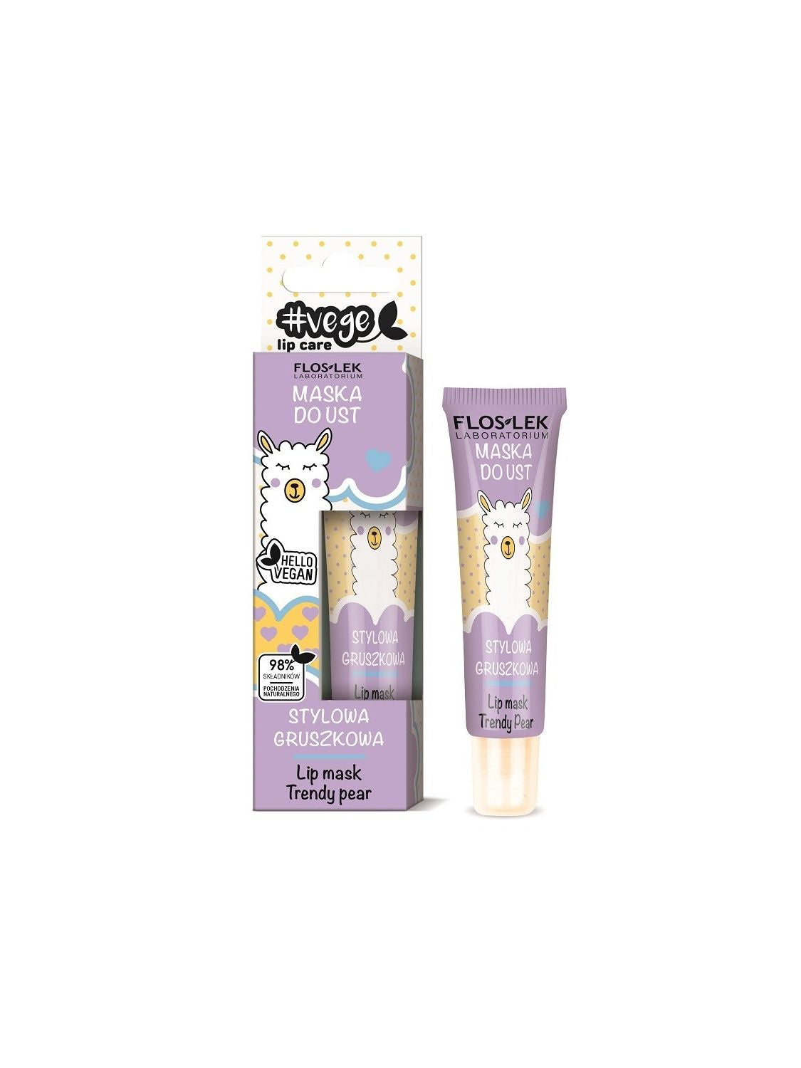Floslek VEGE LIP CARE Lip Mask Trendy Pear
