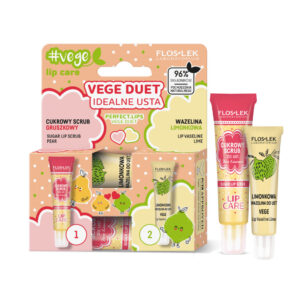 Floslek  Perfect Lips Vege Duet (Sugar lip scrub + vaseline)